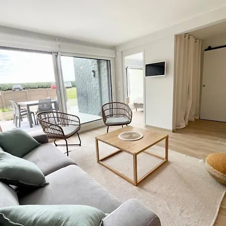 T3 Neuf Archi Cocooning Terrasse Face A La Mer Ploemeur Exterior photo